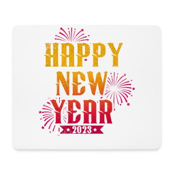 Nouvel An 2023 Réveillon du Nouvel An Bonne année - Tapis de souris (format paysage) - blanc - Devant