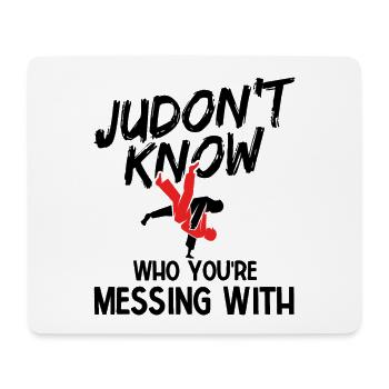 Japanischer Kampfsport Judo - Mousepad (Querformat) - Weiß - Vorne