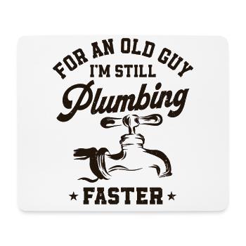 Plumbing Plumber Grandpa Retired - Mouse Pad (horizontal) - white - Front