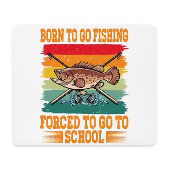 Funny Born To Go Fishing Fish Boys - Mousepad (Querformat) - Weiß - Vorne