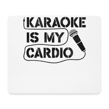 Karaoke Singer Vintage Karaoke est - Tapis de souris (format paysage) - blanc - Devant
