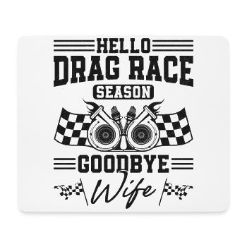 Drag Racing Race Car Husband - Mousepad (Querformat) - Weiß - Vorne