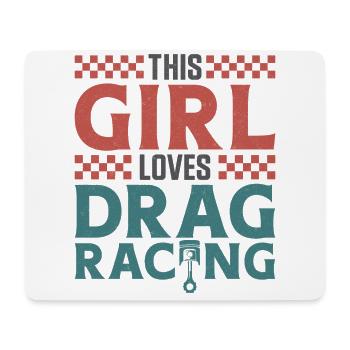 Drag Racing Race Car Girl This - Mouse Pad (horizontal) - white - Front