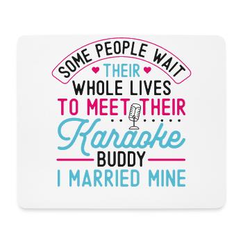 Karaoke Singer Husband Wife - Mousepad (Querformat) - Weiß - Vorne