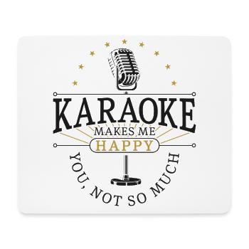 Karaoke Singer Karaoke Makes Me - Tapis de souris (format paysage) - blanc - Devant