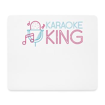 Karaoké Chanteur 80s Karaoké Rétro - Tapis de souris (format paysage) - blanc - Devant