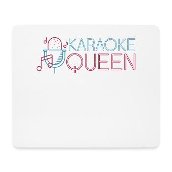 Karaoké Chanteur 80s Karaoké Rétro - Tapis de souris (format paysage) - blanc - Devant