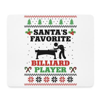 Billiards Pool Player Ball - Mousepad (Querformat) - Weiß - Vorne