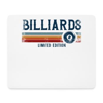 Billiards Pool Player Ball Retro - Mousepad (Querformat) - Weiß - Vorne