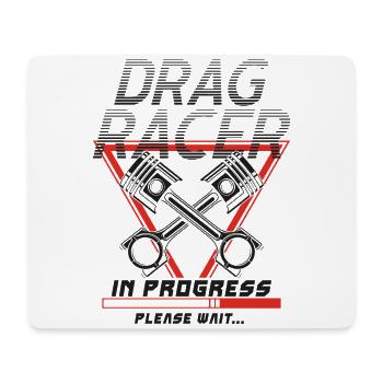 Drag Racing Race Car Retro Vintage - Mousepad (Querformat) - Weiß - Vorne