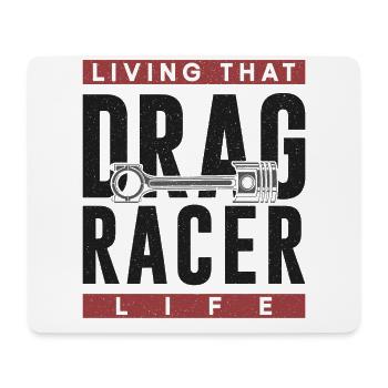 Voiture de course de dragster vivant que - Tapis de souris (format paysage) - blanc - Devant