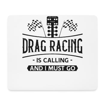 Drag Racing Race Car Drag Racing - Mouse Pad (horizontal) - white - Front