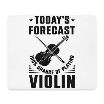 Violoniste violoniste prévisions du jour - Tapis de souris (format paysage) - blanc - Devant