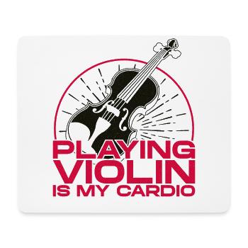 Violin Violinist Playing Violin Is - Mousepad (Querformat) - Weiß - Vorne
