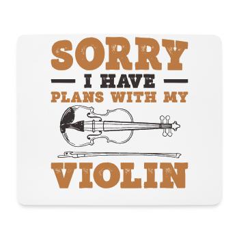 Violin Violinist Sorry I Have - Mousepad (Querformat) - Weiß - Vorne