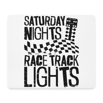 Drag Racing Race Car Saturday - Mousepad (Querformat) - Weiß - Vorne