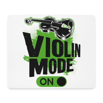 Violin Violinist Violin Mode On - Mousepad (Querformat) - Weiß - Vorne