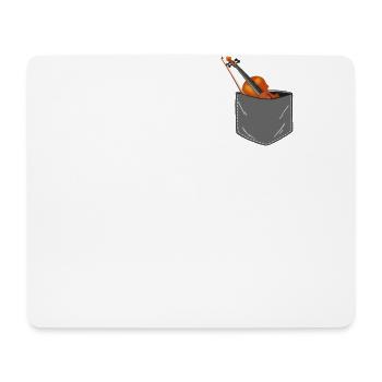 Violin Violinist Pocket - Mousepad (Querformat) - Weiß - Vorne