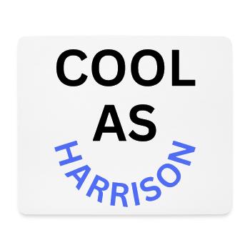 Cool as Harrison Name - Mouse Pad (horizontal) - white - Front
