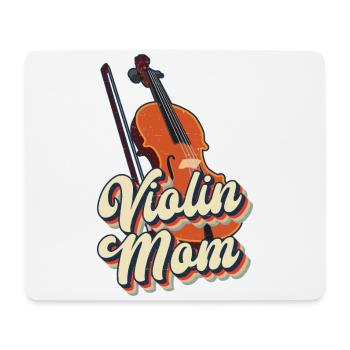 Violon Violoniste Maman Rétro Vintage - Tapis de souris (format paysage) - blanc - Devant
