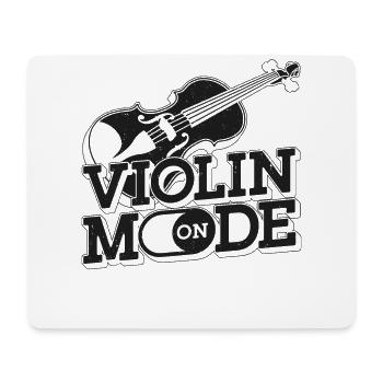 Violon Violoniste Mode Violon On - Tapis de souris (format paysage) - blanc - Devant