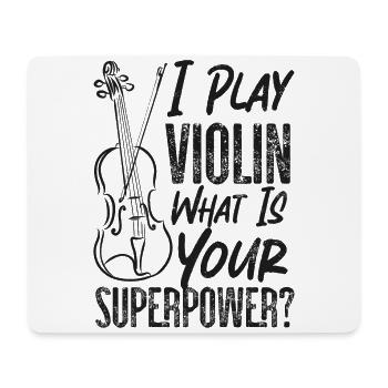 Violin Violinist Vintage I Play - Mousepad (Querformat) - Weiß - Vorne