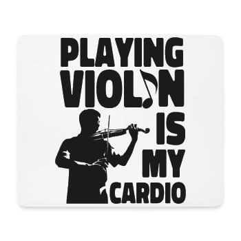Violin Violinist Playing Violin Is - Mousepad (Querformat) - Weiß - Vorne