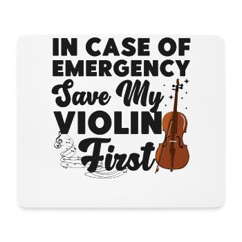Violoniste En Cas De - Tapis de souris (format paysage) - blanc - Devant