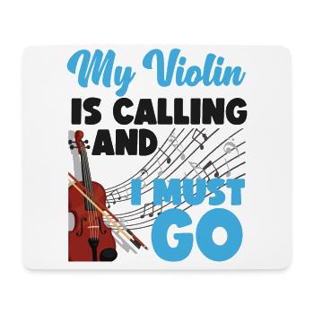 Violin Violinist My Violin Is - Mousepad (Querformat) - Weiß - Vorne