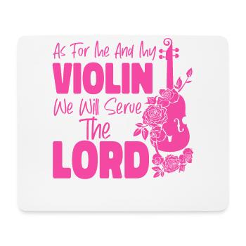 Violoniste Violoniste Jesus Faith - Tapis de souris (format paysage) - blanc - Devant