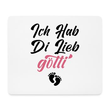 Ich Hab Di Lieb Götti - Mousepad (Querformat) - Weiß - Vorne