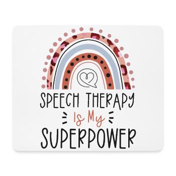 Speech Therapist Therapy Assistant - Mousepad (Querformat) - Weiß - Vorne