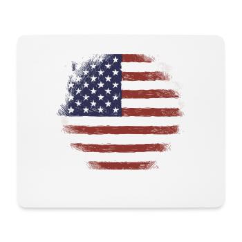 Home Of Free Because The Brave America - Mousepad (Querformat) - Weiß - Vorne