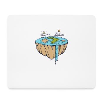 Of course The Earth Is Flat Funny Turtle - Mouse Pad (horizontal) - white - Front