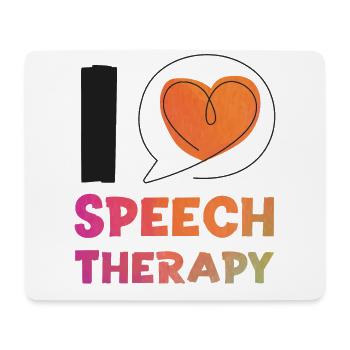 Speech Therapist Therapy Assistant - Mousepad (Querformat) - Weiß - Vorne