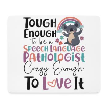 Assistant orthophoniste - Tapis de souris (format paysage) - blanc - Devant