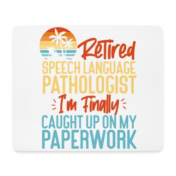 Speech Therapist Therapy Assistant - Mousepad (Querformat) - Weiß - Vorne