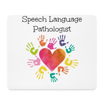 Speech Therapist Therapy Assistant - Mouse Pad (horizontal) - white - Front