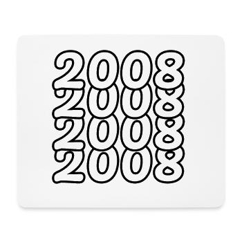 2008 Jahrgang - Mousepad (Querformat) - Weiß - Vorne