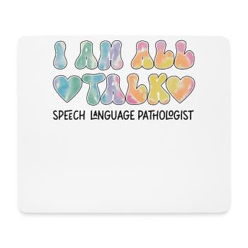 Speech Therapist Therapy Assistant - Mouse Pad (horizontal) - white - Front