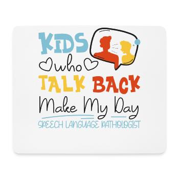 Speech Therapist Therapy Assistant - Mouse Pad (horizontal) - white - Front