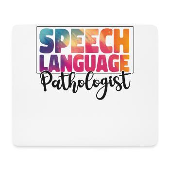 Assistant orthophoniste - Tapis de souris (format paysage) - blanc - Devant
