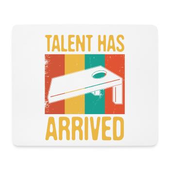 Talent Hat Für Cornhole Bean Bag Fan Angekommen - Mousepad (Querformat) - Weiß - Vorne