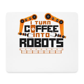 Robot Robotics Engineer Coffee - Mousepad (Querformat) - Weiß - Vorne
