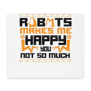 Ingénieur Robotique Robot Vintage - Tapis de souris (format paysage) - blanc - Devant