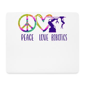 Robot Robotics Engineer Tie Dye - Mouse Pad (horizontal) - white - Front