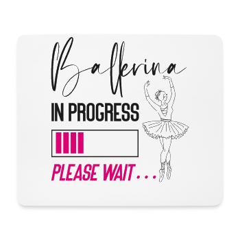 Ballet Dancer Dance Girl Ballerina - Mouse Pad (horizontal) - white - Front