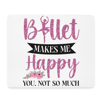 Ballet Dancer Dance Girl Ballerina - Mouse Pad (horizontal) - white - Front