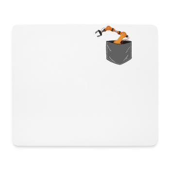 Robot Robotics Engineer Pocket - Mouse Pad (horizontal) - white - Front