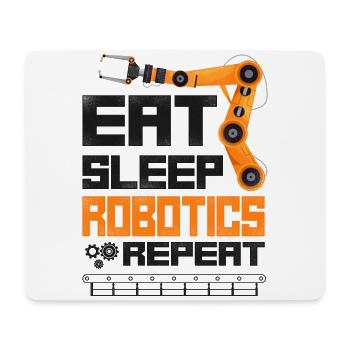Robot Robotics Engineer Vintage - Mouse Pad (horizontal) - white - Front